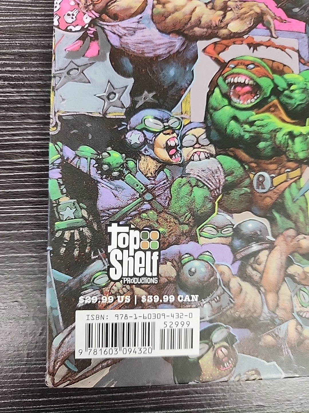 Eastman & Bisley Bodycount Top Shelf 2018 Hardcover TMNT Casey & Raph