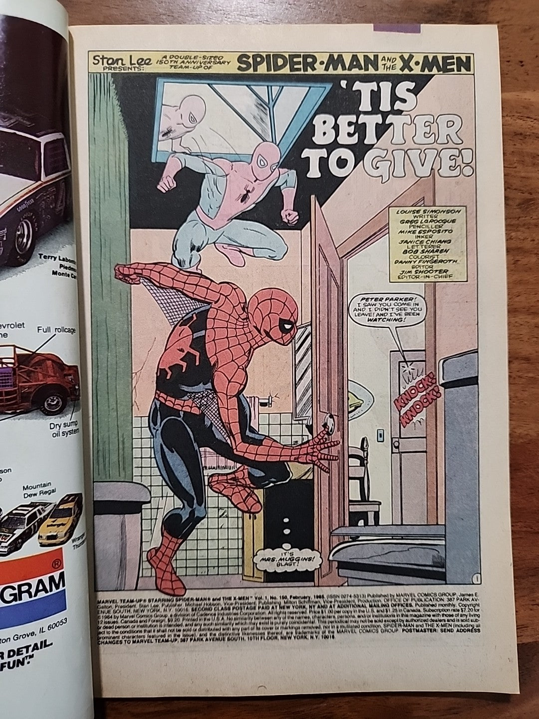 Marvel Team Up #150 (Feb 1985 Marvel) X-Men Spiderman Last Issue FN/VF 7.0