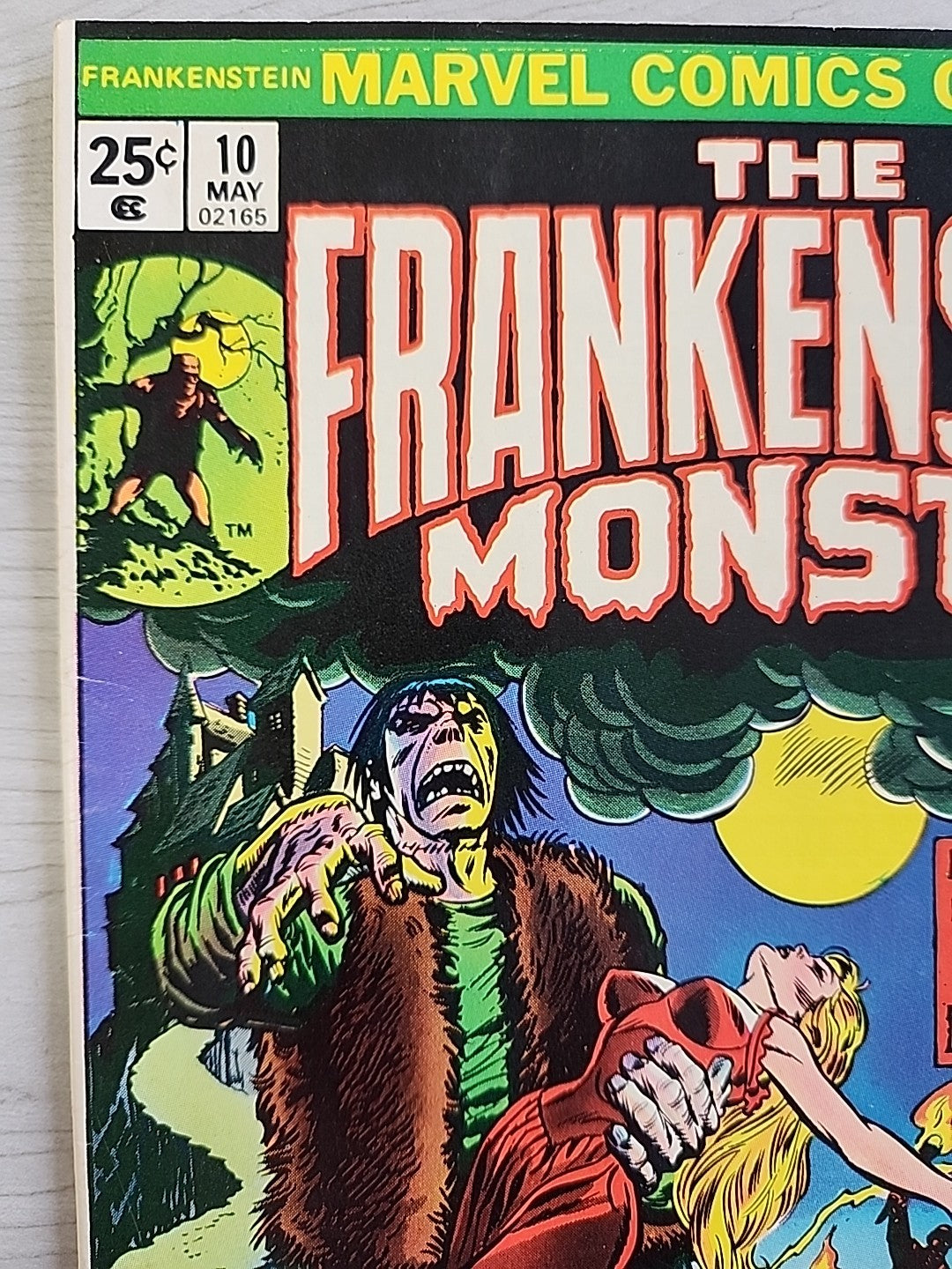 The FRANKENSTEIN Monster #10 Marvel Comics 1974 John Buscema FN/FN+