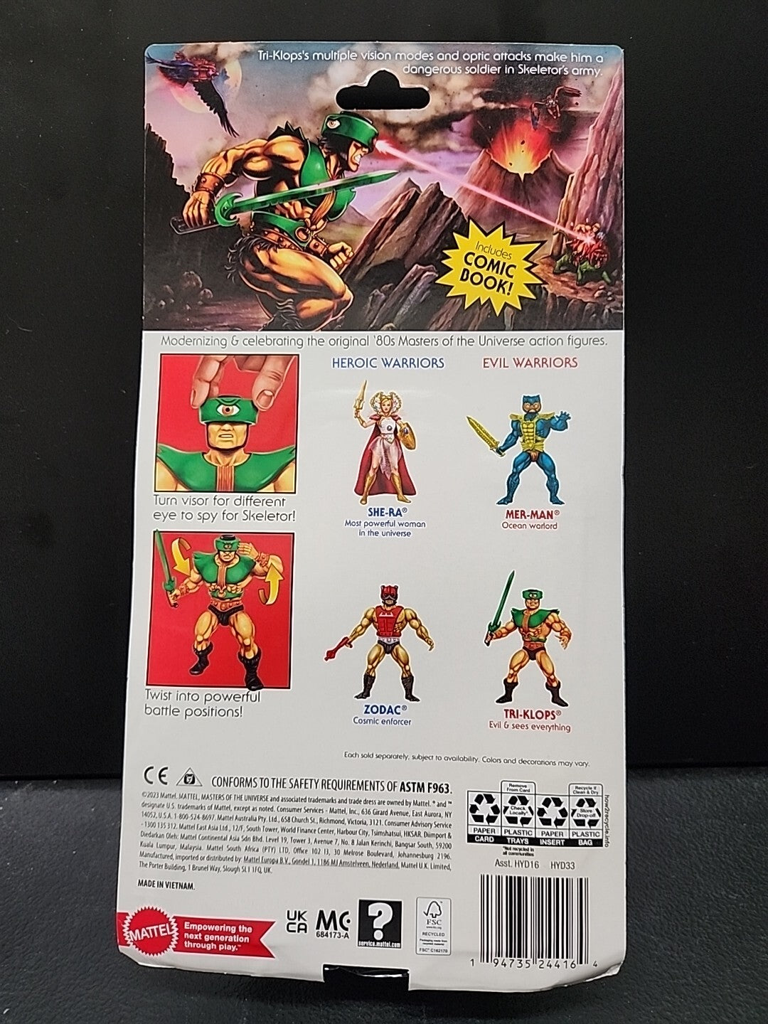 Masters of the Universe Origins Fan Favorite Tri-Klops MOTU Origins 6" Retro Fig