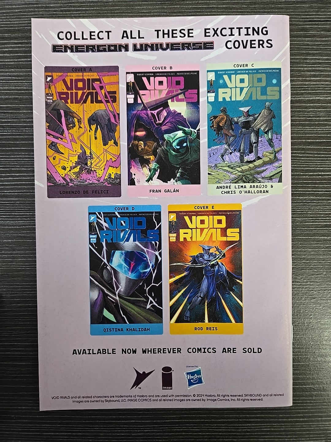VOID RIVALS 8 1:50 REIS VARIANT NM IMAGE TRANSFORMERS
