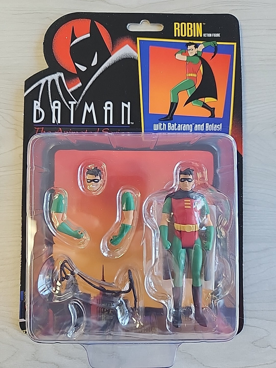5 Points Robin The Animated Series Batman Action 4” Figure Mezco Series 1