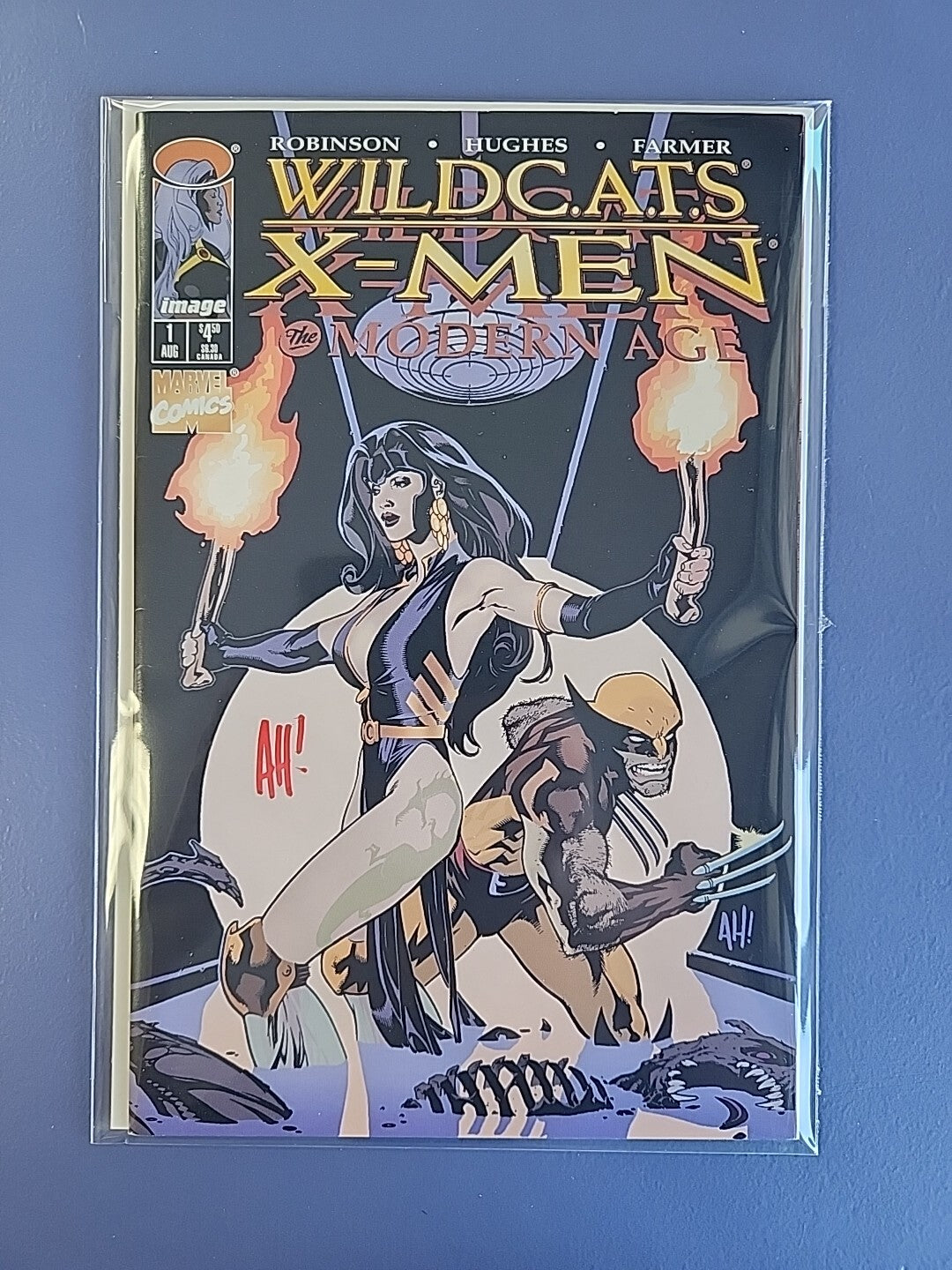 WILDC.A.T.S/X-Men: The Modern Age #1 1997 Adam Hughes Signature No COA