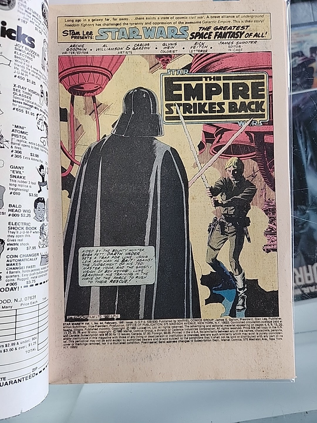 Star Wars #44 (Marvel, 1977) VF+ 8.0 Empire Strikes Back Conclusion