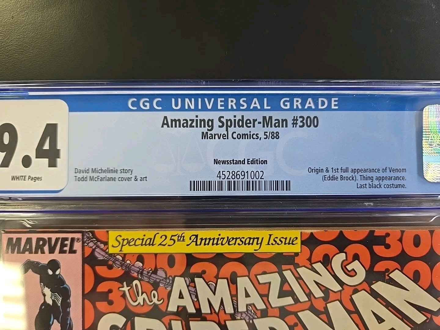 Amazing Spider-Man #300 (1988) CGC 9.4 Newsstand - 1st Venom Marvel Comics Key🔥
