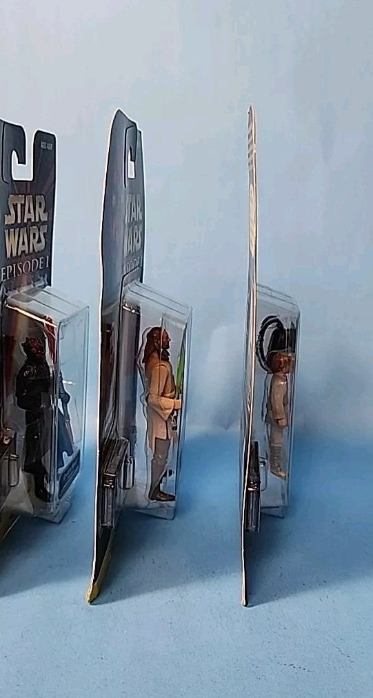 Lot Of 4: Star Wars Episode I Figures Darth Maul Obi-Wan Anakin Qui-Gon
