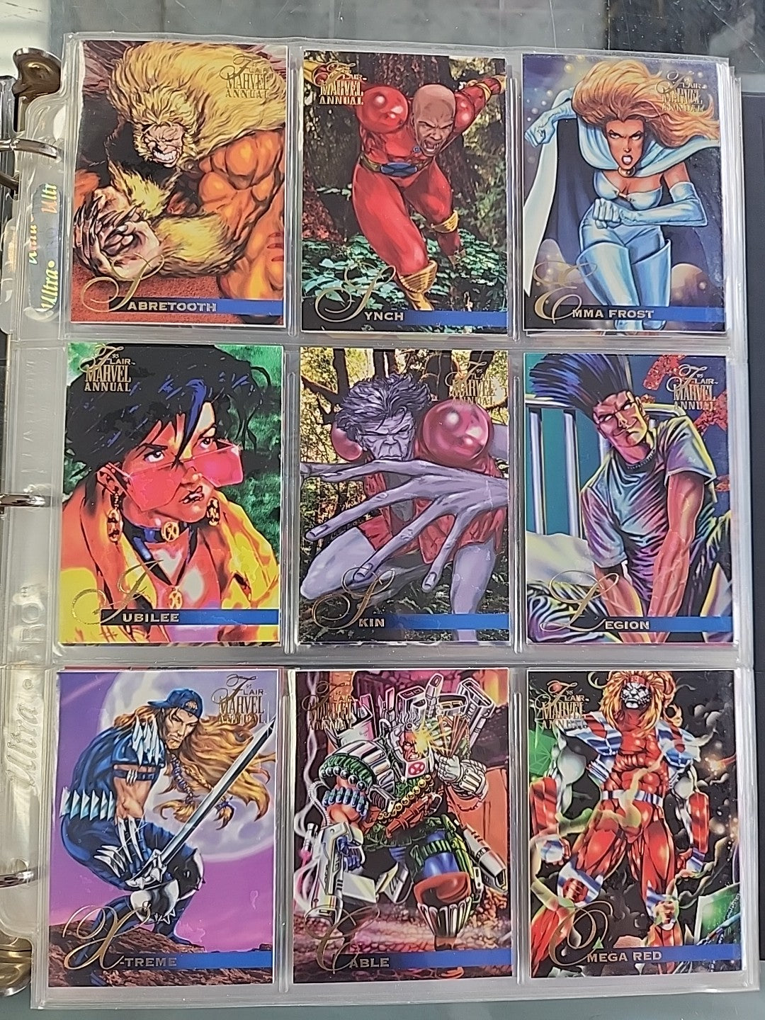 1995 Flair Marvel Annual: Complete Set /w Inserts 200 Cards NM