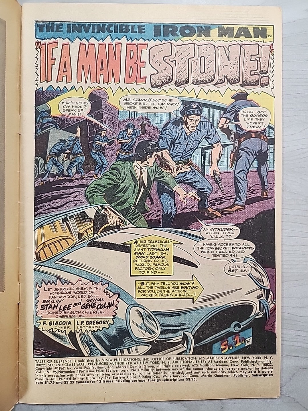 Tales of SUSPENSE # 95 1967 VG/F 4.5-5.0 Silver Age Marvel Stan Lee Gene Colan