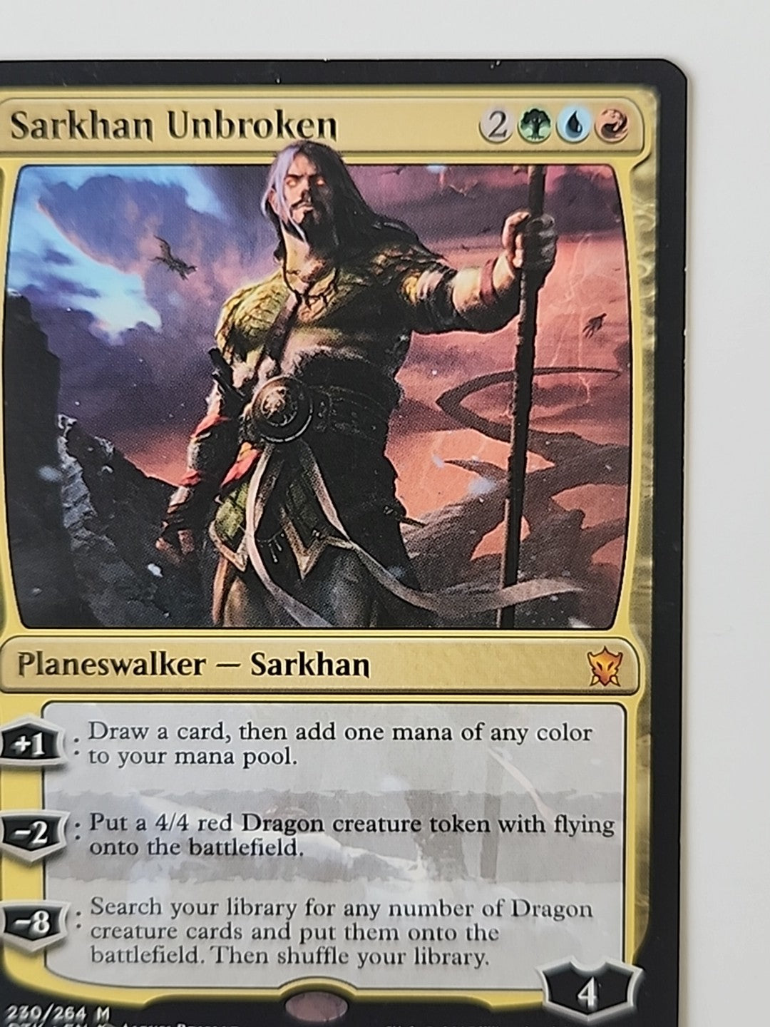 MTG Sarkhan Unbroken Dragons of Tarkir 230/264 Regular Mythic LP