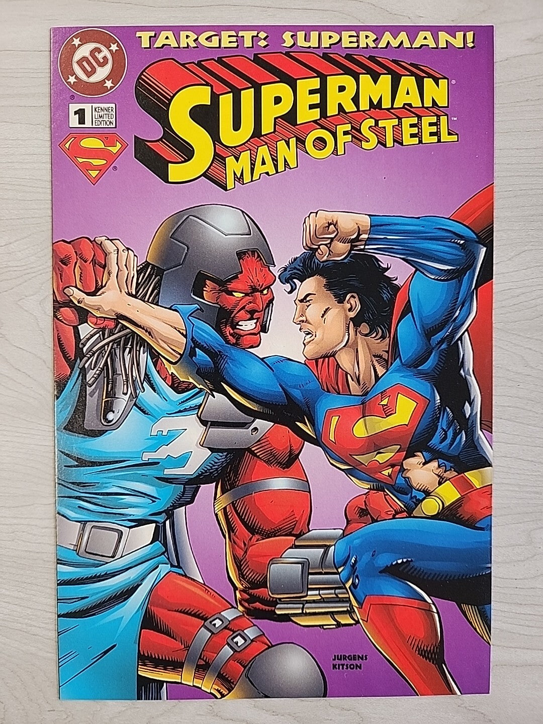 Superman The Man of Steel #19 Doomsday Mattel Reprint + 1995 Kenner #1 A & B Lot