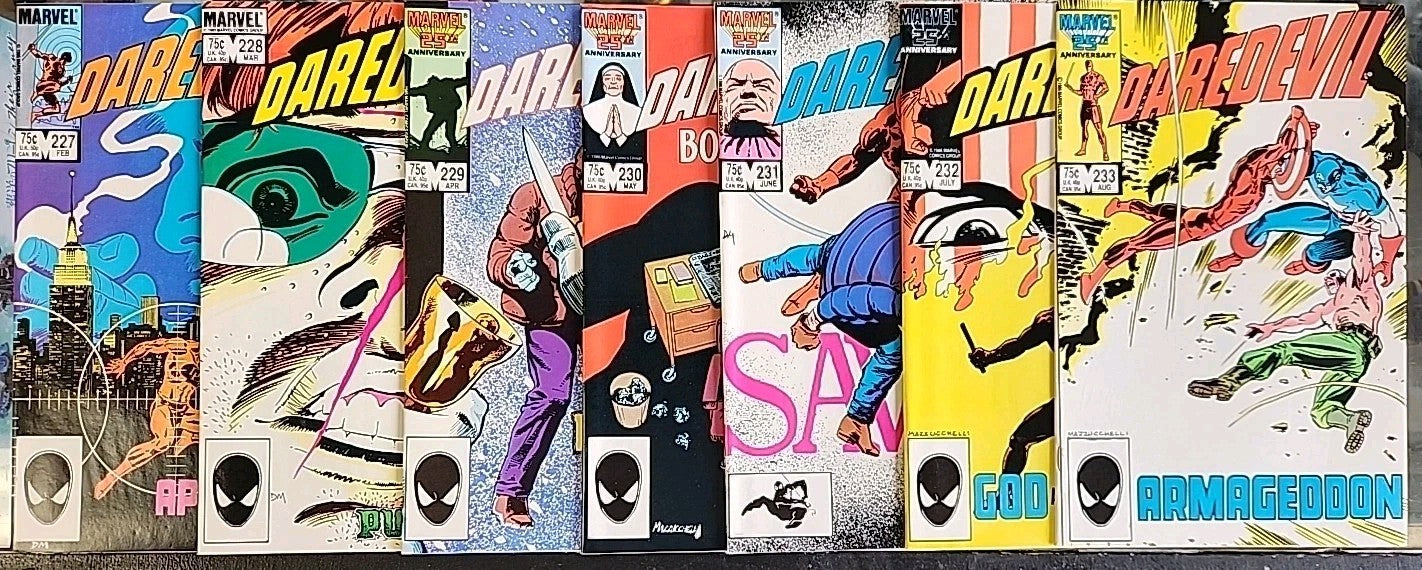 DAREDEVIL #227-233 'BORN AGAIN' COMPLETE RUN 1986 Miller Mazzucchelli High Grade