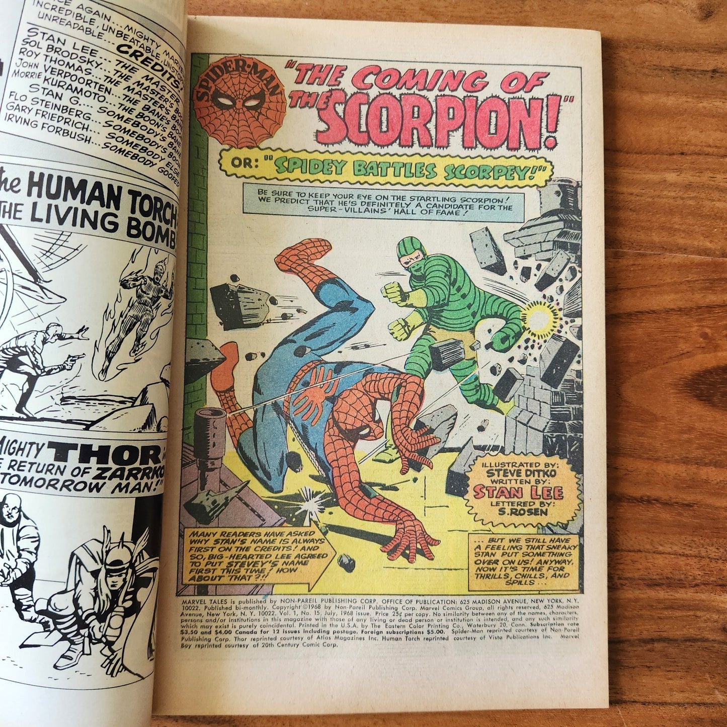 Marvel Tales 15 (July 1968) VF Reprints Amazing Spider-Man 20 1st Scorpion 🔑