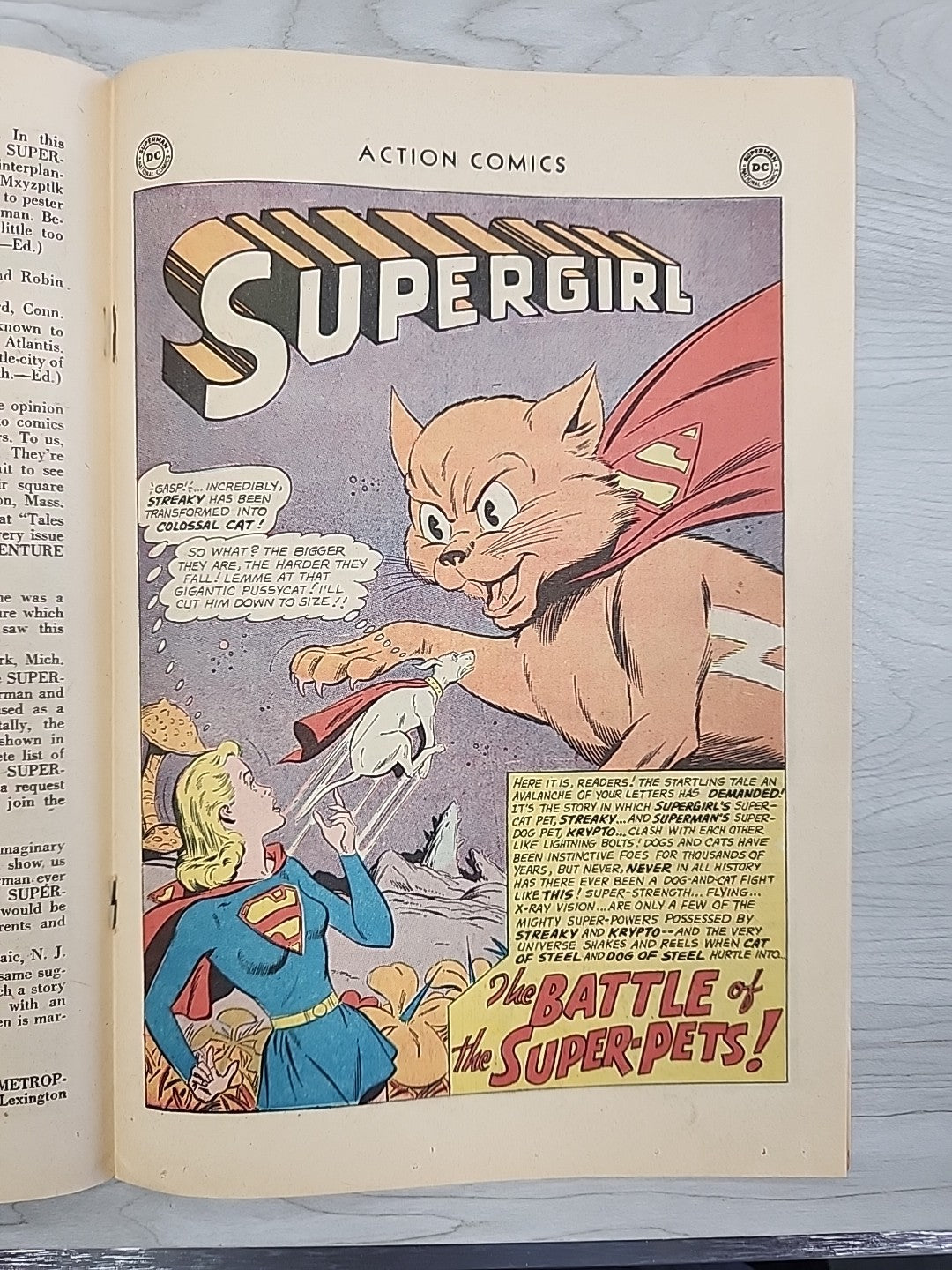 ACTION COMICS #277 1961 VG/FN SUPERGIRL "The Battle Of The Super-Pets" SUPERMAN
