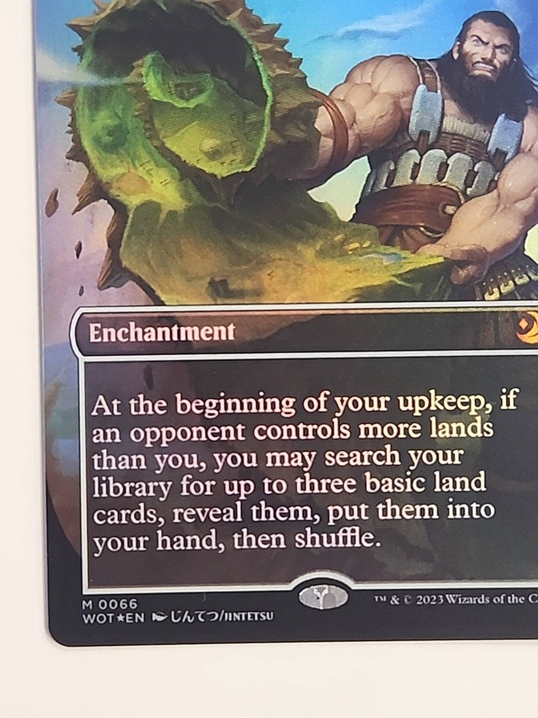 MTG Land Tax Anime Borderless 66 Wilds of Eldraine: Enchanting Tales NM