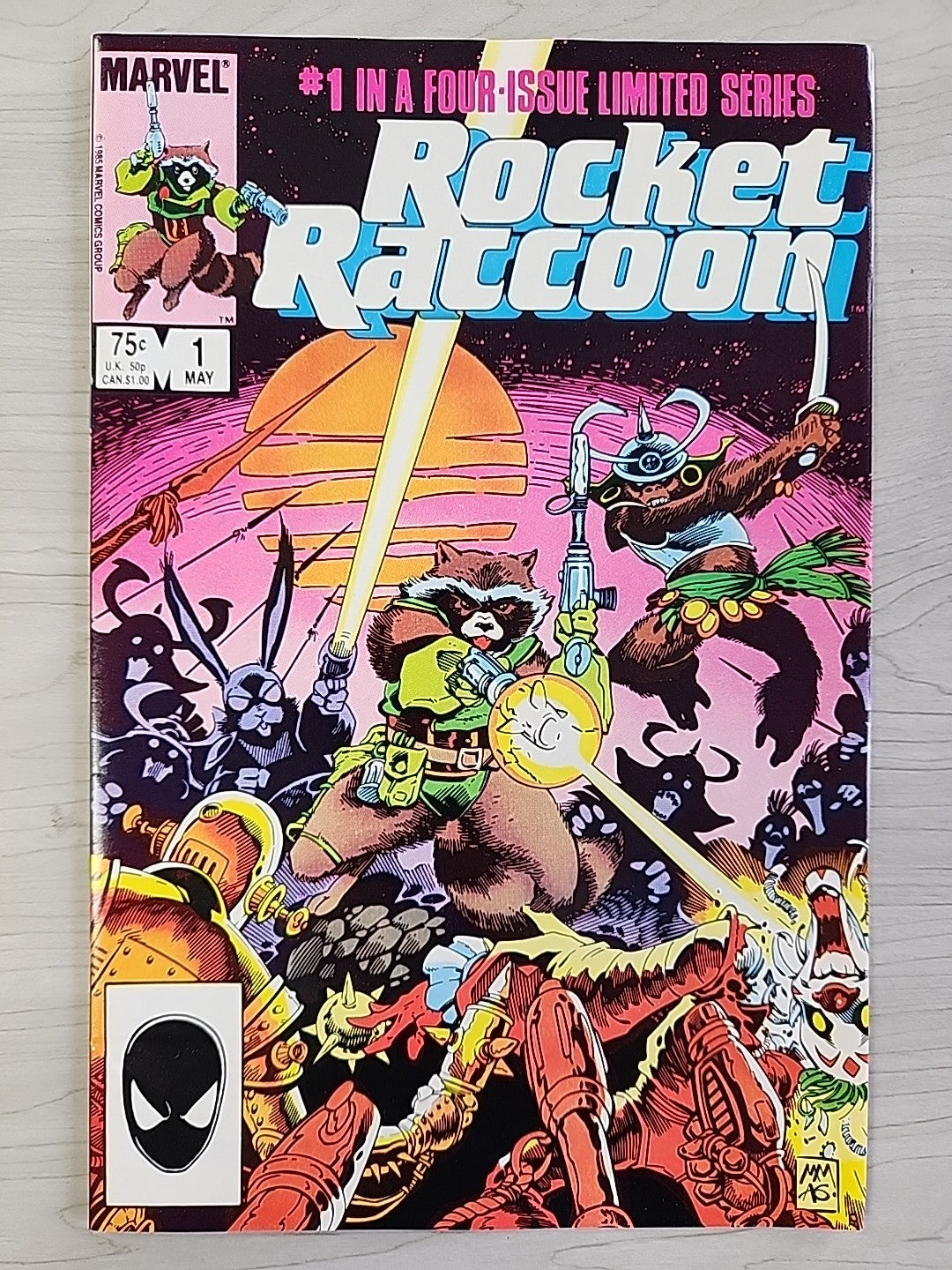 Rocket Raccoon # 1 2 3 4 1985 1st Solo Full Complete Set 1-4 VF/NM