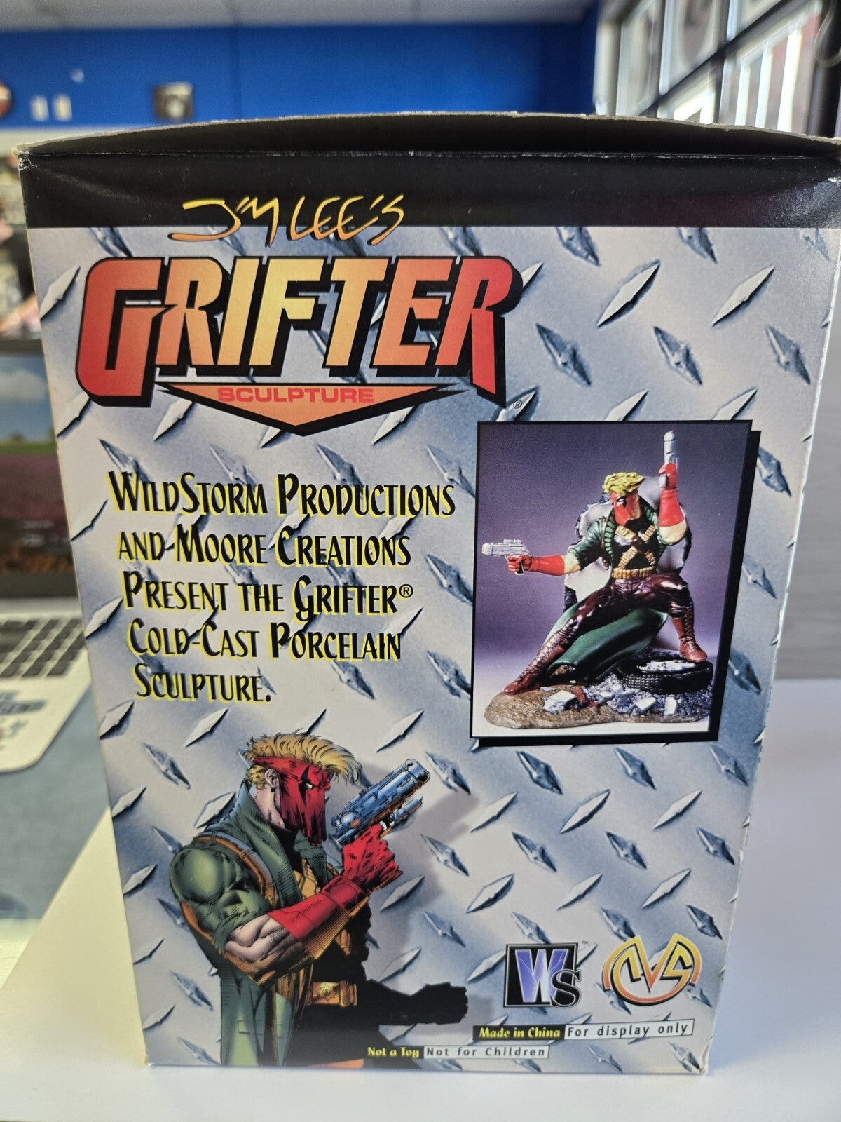 1990s Jim Lee's "Grifter" Sculpture By Clayburn Moore LTD EDTN 1996