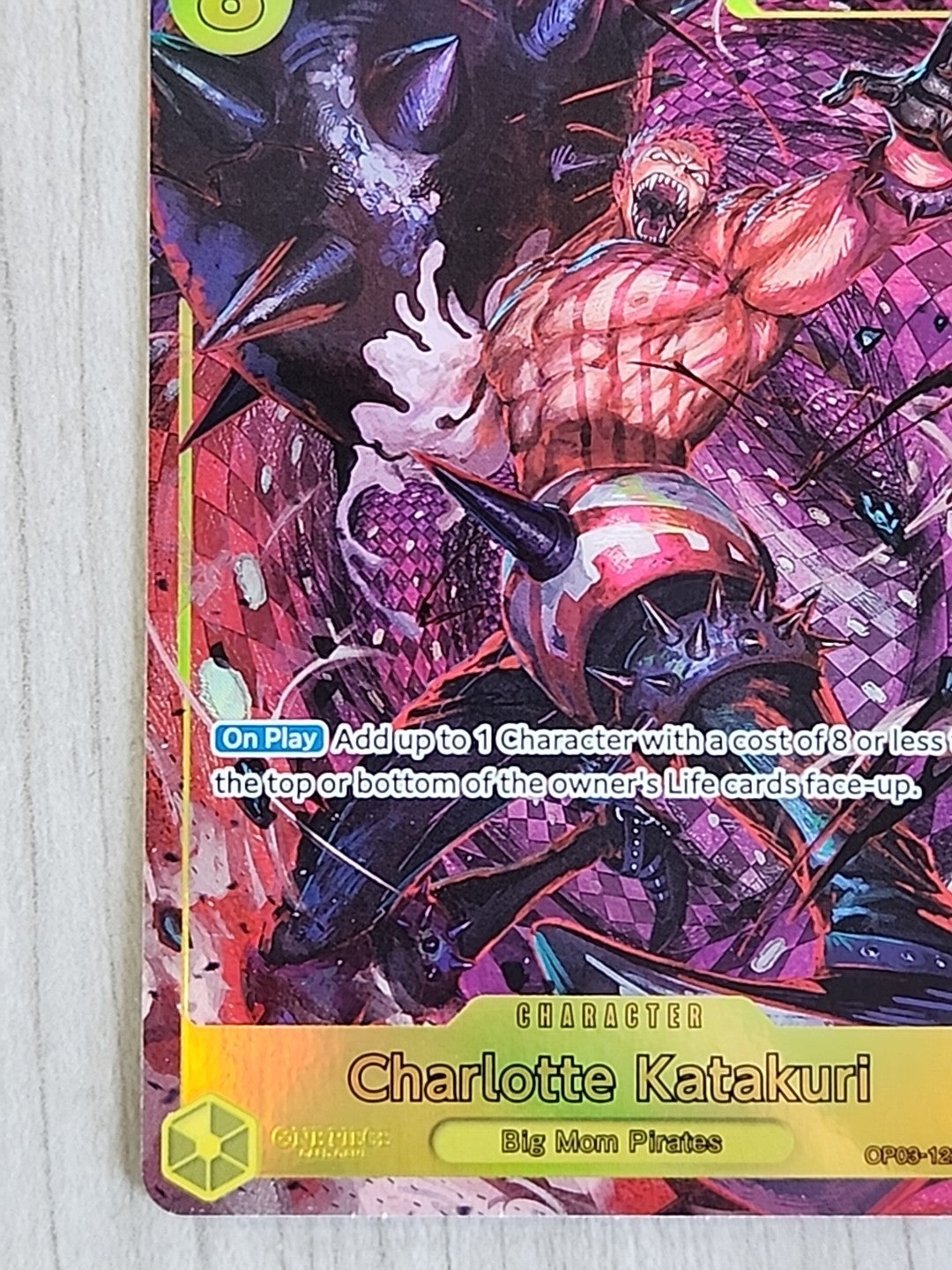 CHARLOTTE KATAKURI One Piece OP03-123 Alt Art Secret Rare SEC PRB01