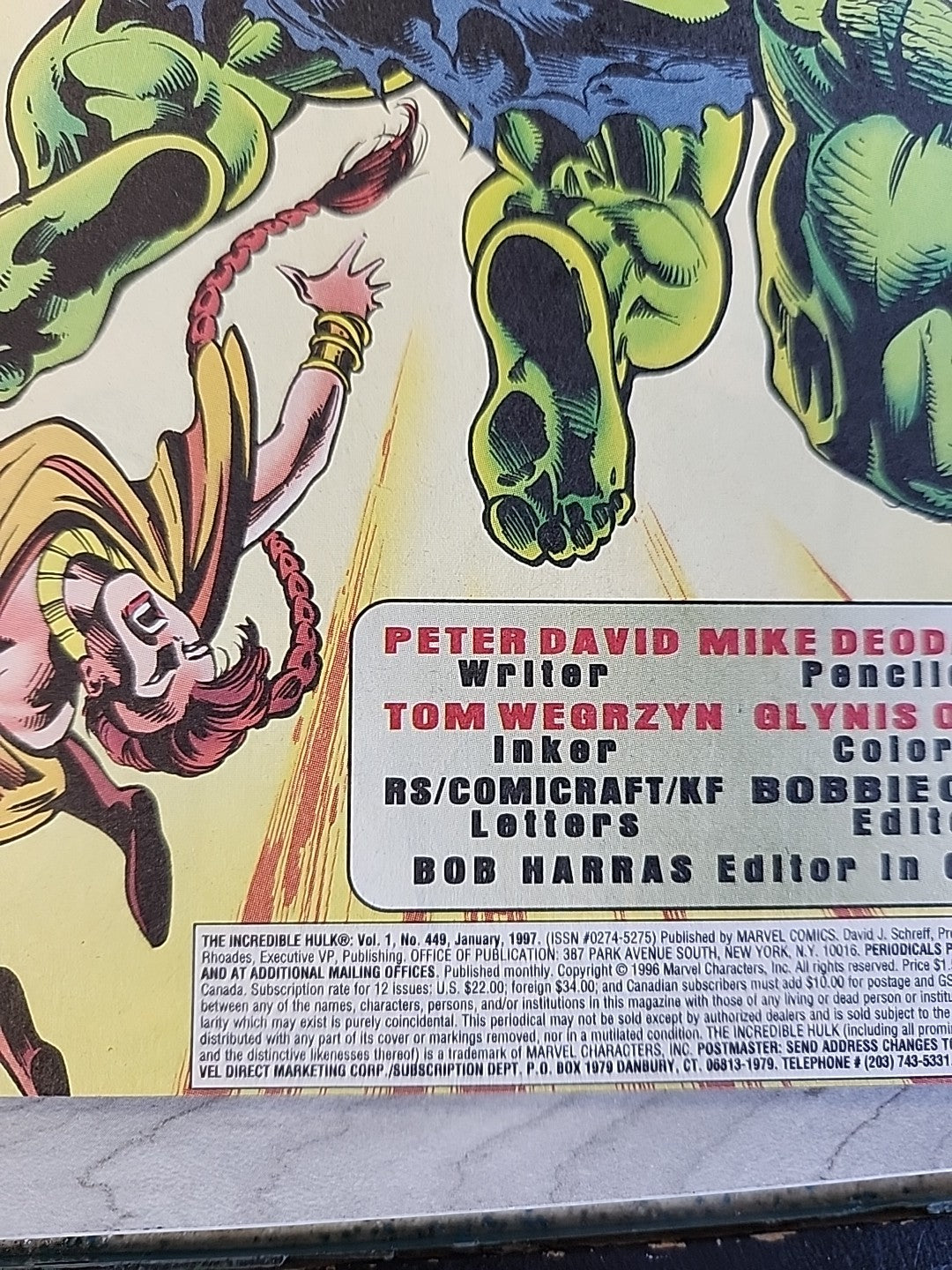 Thunderbolts Prelude #1 VF 1st App Reprints Incredible Hulk #449 American Ent Ex