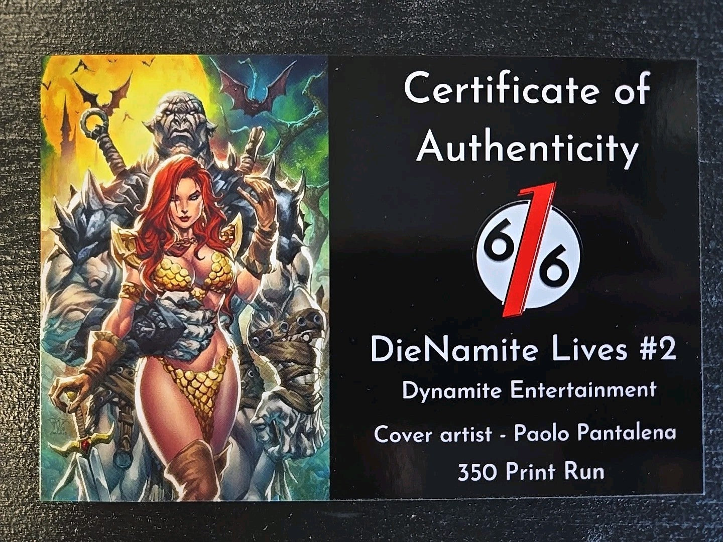 DieNamite Lives #2 Paolo Pantalena Variant Limited to 350 w/ COA NM