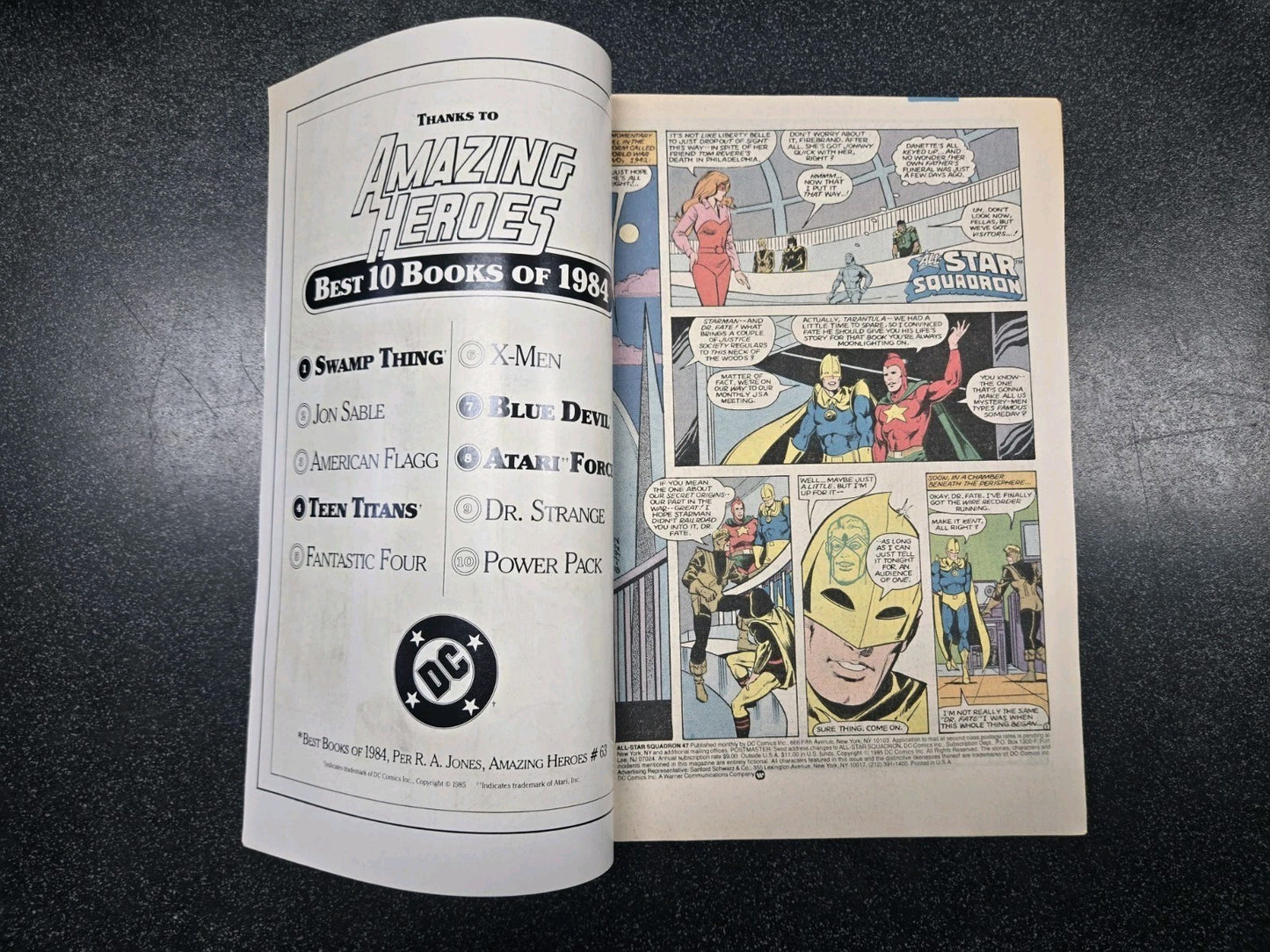 All-Star Squadron 47 - McFarlane , Dr. Fate - Newsstand Edition - Key Issue