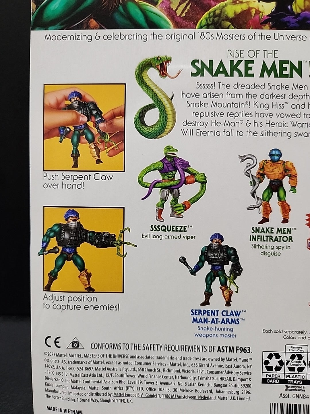 Masters of the Universe Origins MOTU Serpent Claw Man at Arms Action Figure New