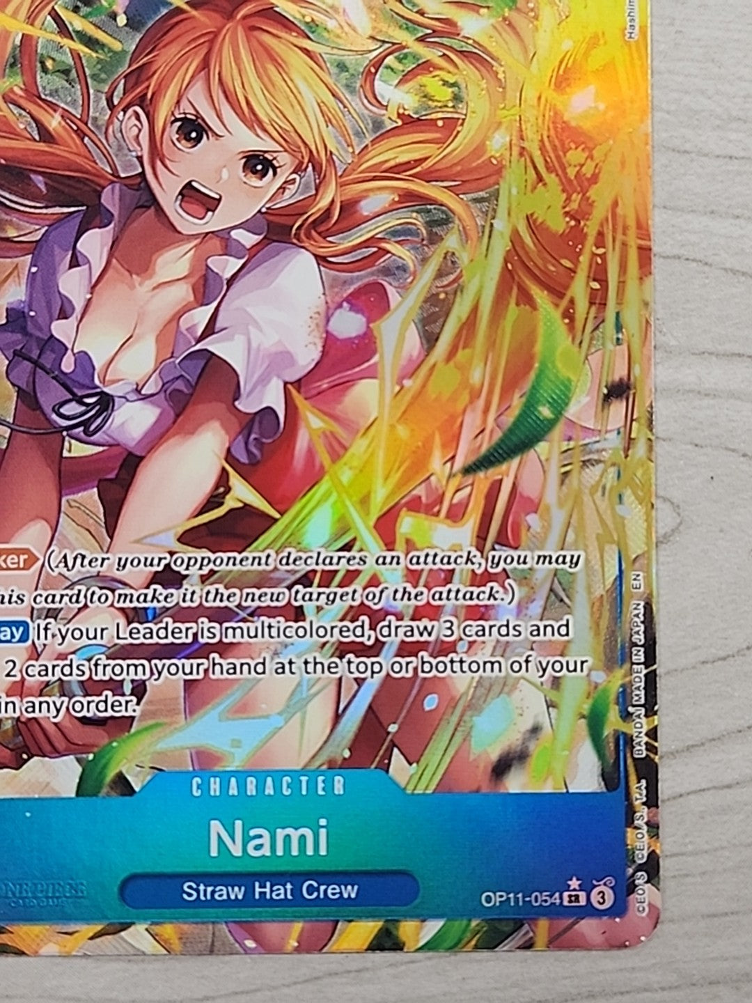 Nami (054) (Alternate Art) OP11-054 A Fist of Divine Speed Foil English Presale