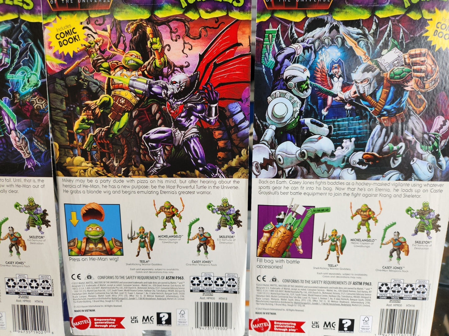 MOTU Origins TURTLES OF GRAYSKULL TMNT Wave 3 NEW Unpunched (Set of 4) Casey