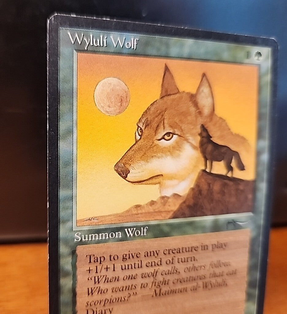 MTG Wyluli Wolf Arabian Nights LP Magic The Gathering