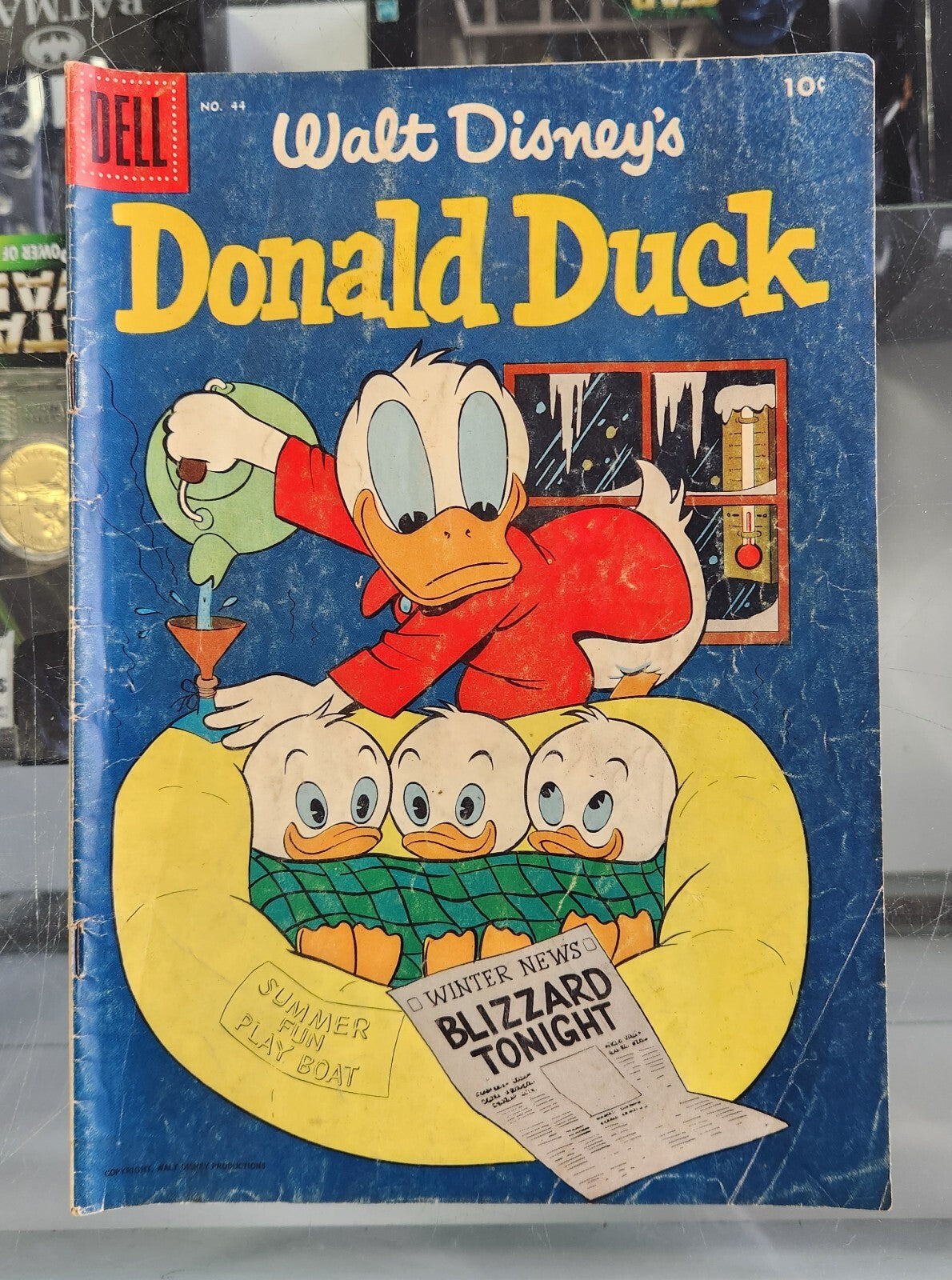 WALT DISNEY'S DONALD DUCK #44 Dell Comics 10 cent cover 1955 lower grade