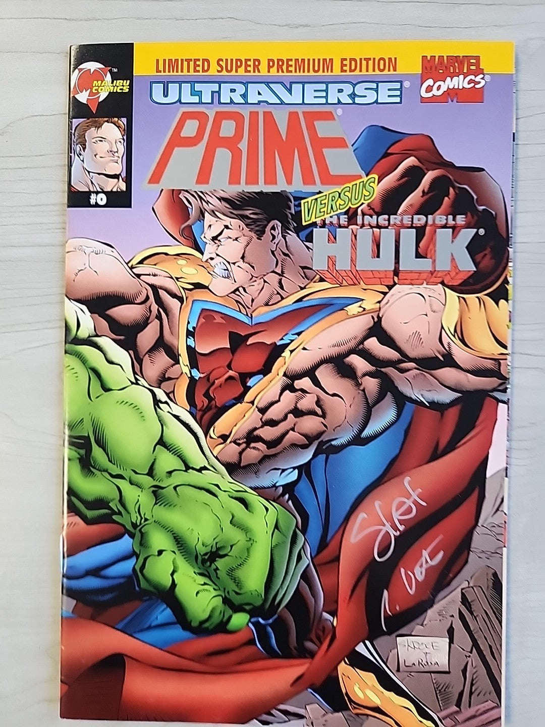 Prime vs Hulk 0 Signed John Statema Rodney Gates Exclusive Super Premium COA NM