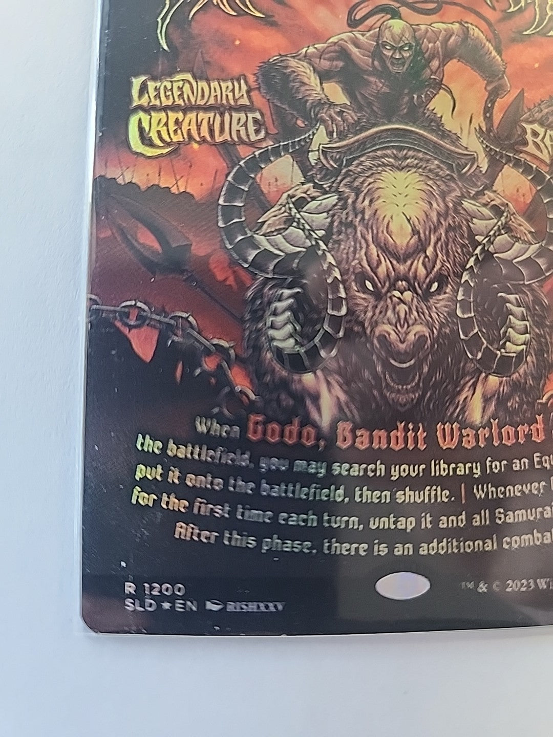 MTG Godo, Bandit Warlord Secret Lair Drop Rare Poster Foil # 1200 English