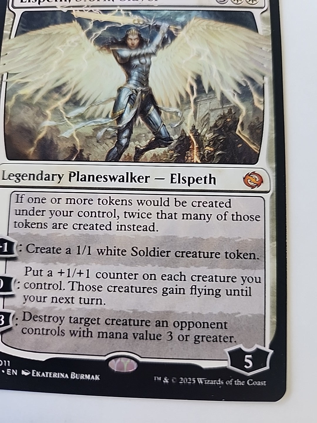 MTG Elspeth, Storm Slayer Tarkir: Dragonstorm Regular Mythic 11 English NM