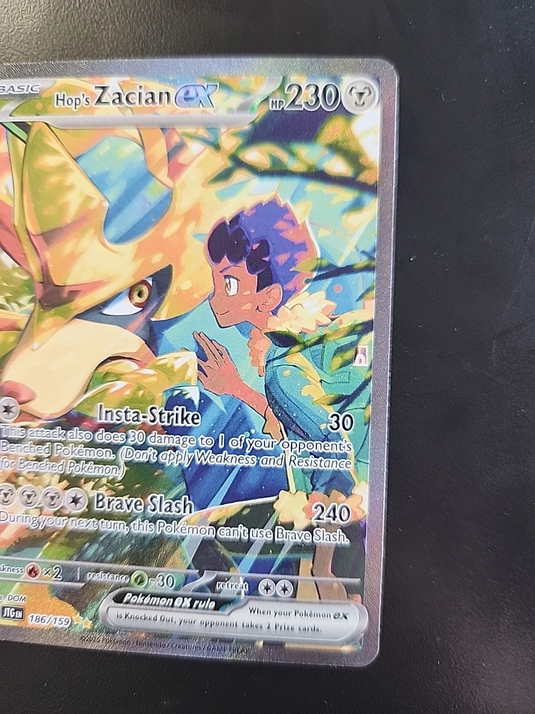 Hop's Zacian ex 186/159 Sv09: Journey Together Holo