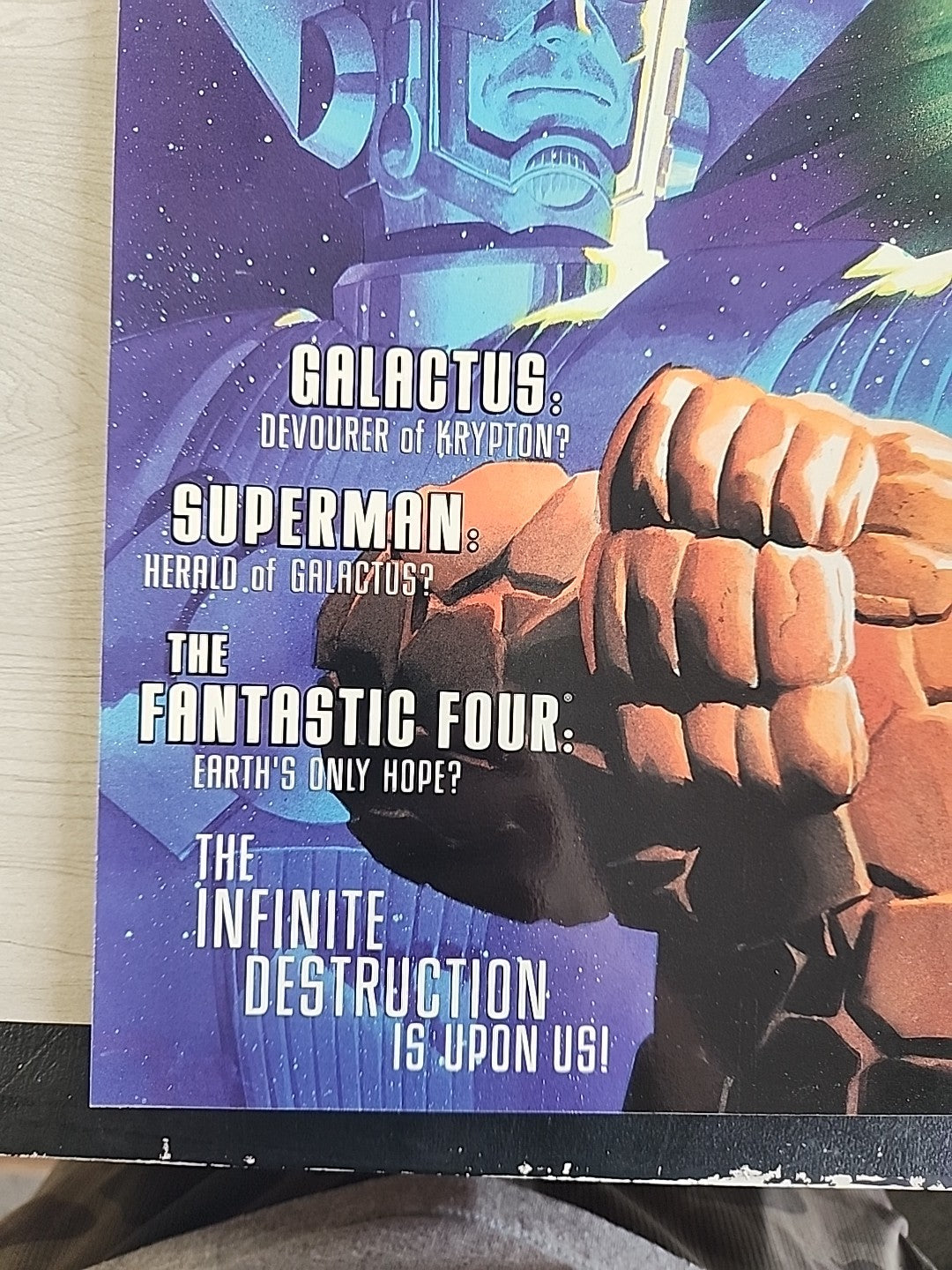 Superman / Fantastic Four Treasury Comic Signed Alex Ross & Dan Jurgens COA 1999
