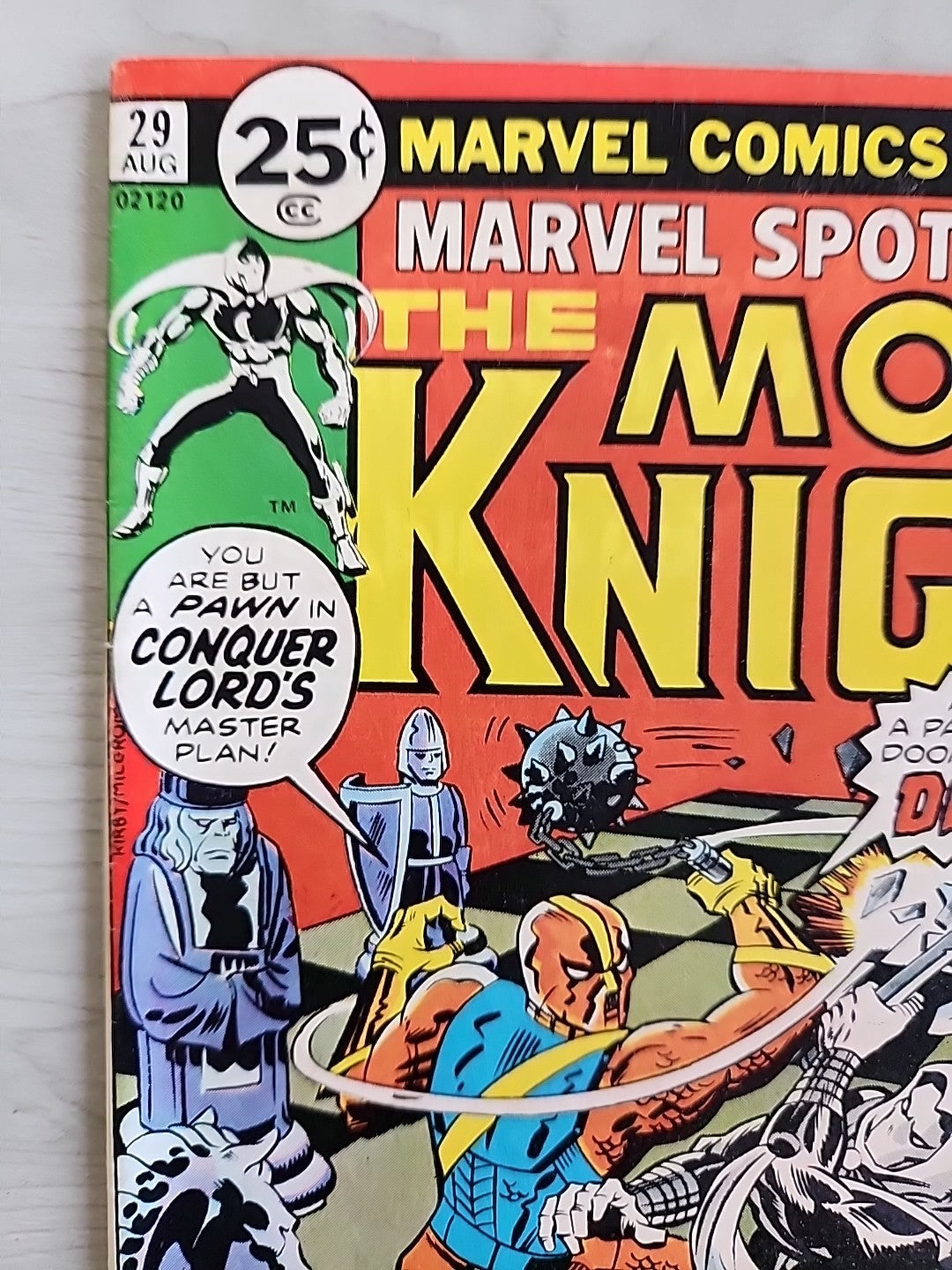 Marvel Spotlight 29 2nd Solo Moon Knight Jack Kirby Cover Marvel Comics 1976 VF