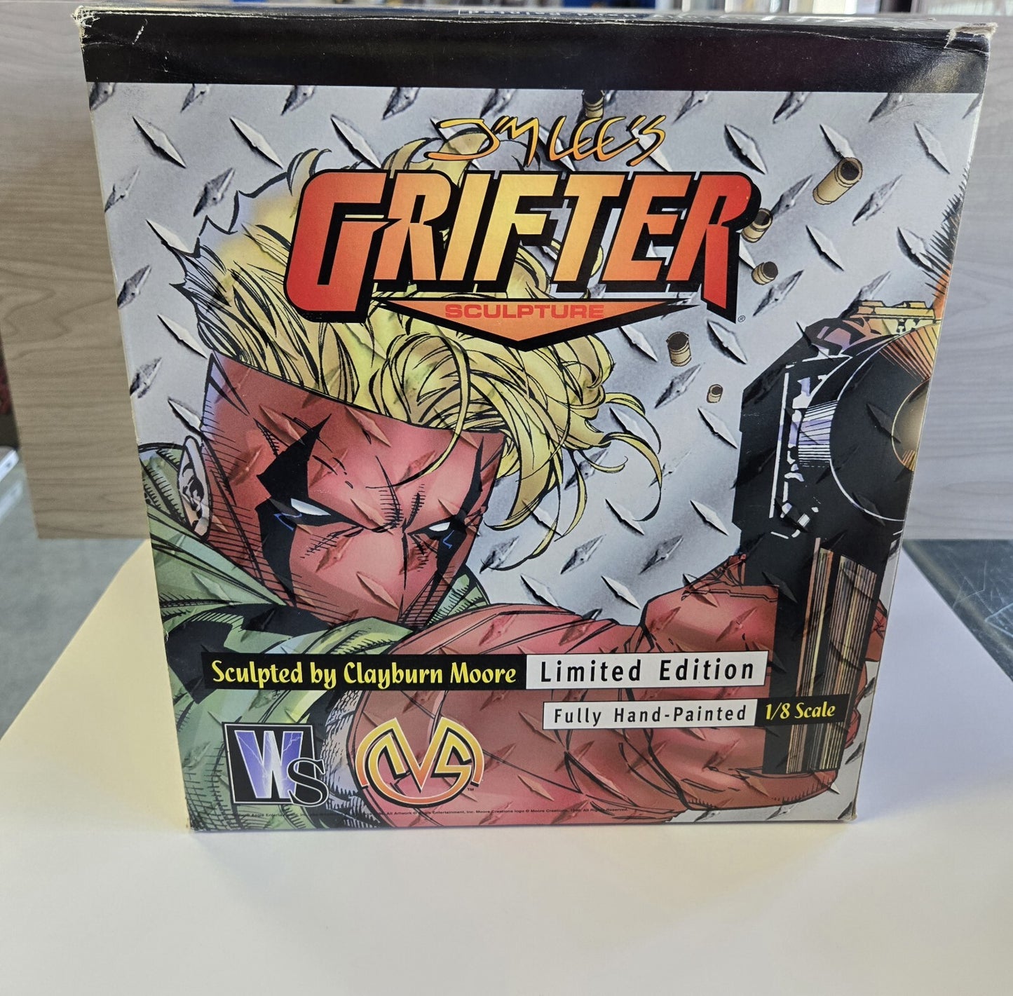 1990s Jim Lee's "Grifter" Sculpture By Clayburn Moore LTD EDTN 1996