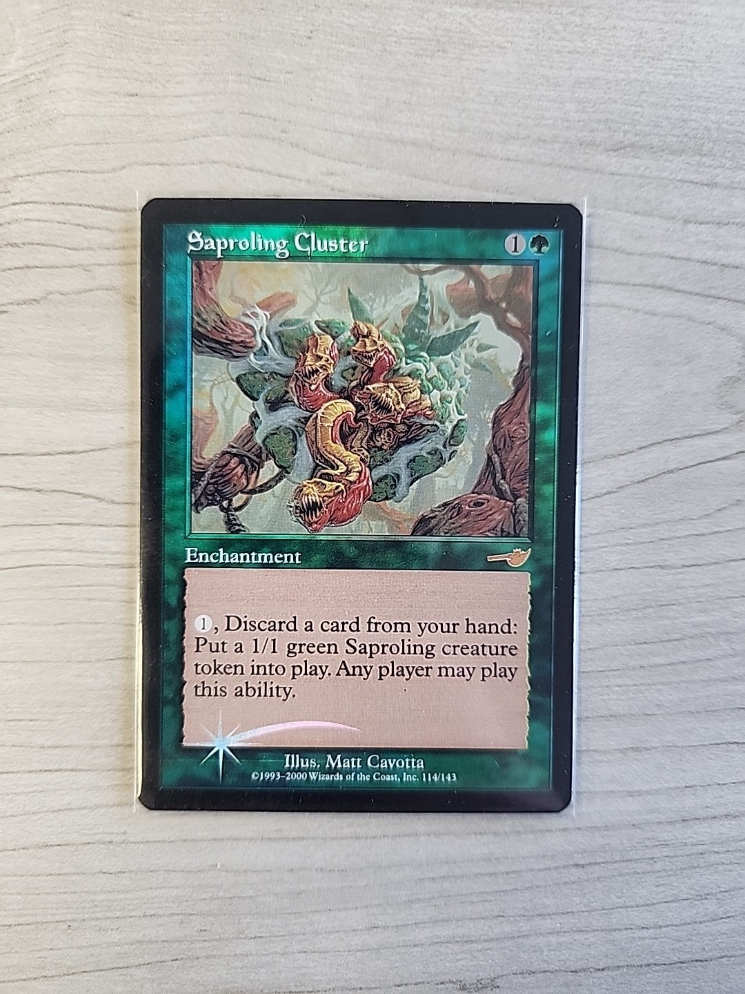 MTG Saproling Cluster Nemesis 114/143 Foil Rare Magic The Gathering Near Mint