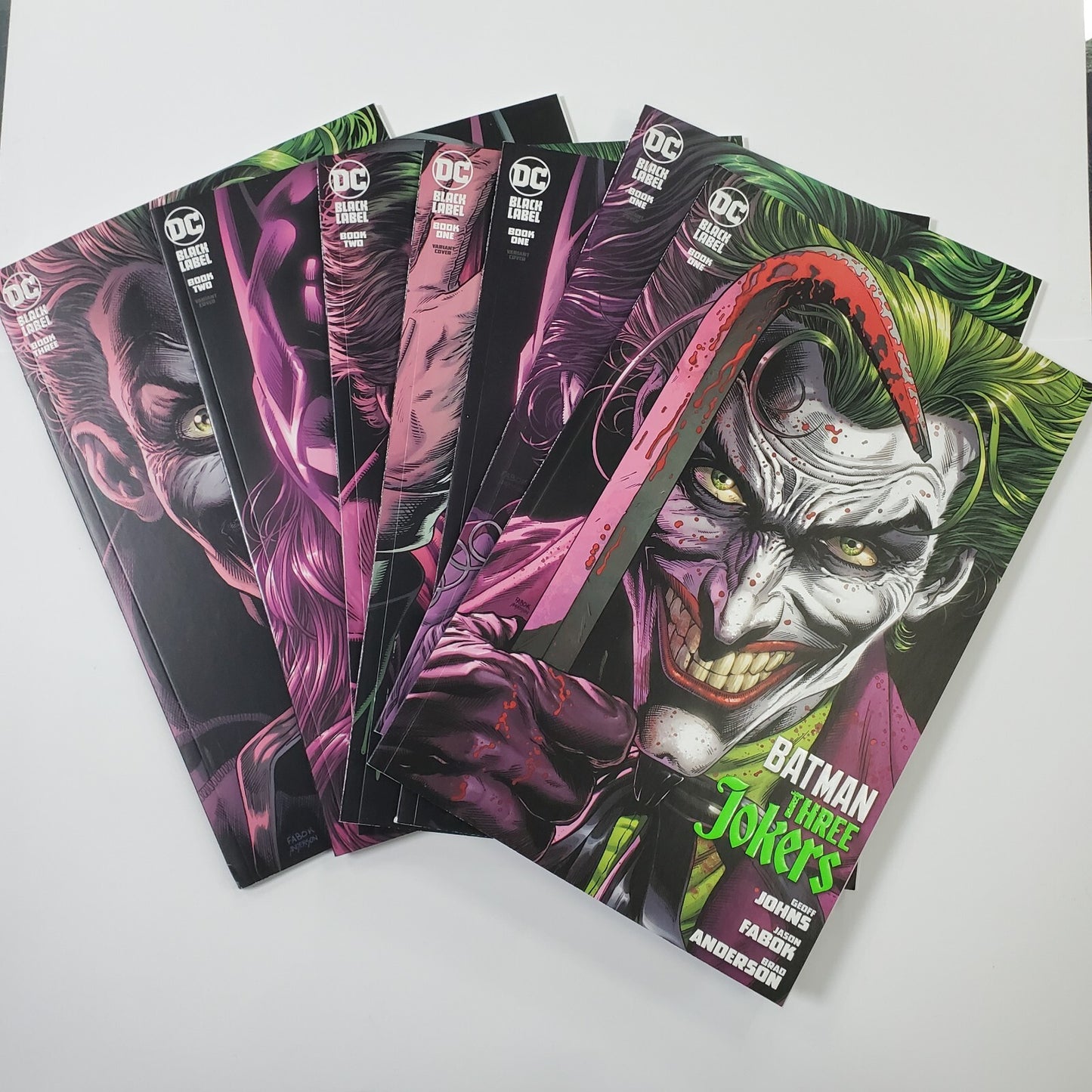 Batman Three Jokers 1-3 - 3 Variants Of #1, 2 Variants Of #2- Complete Set