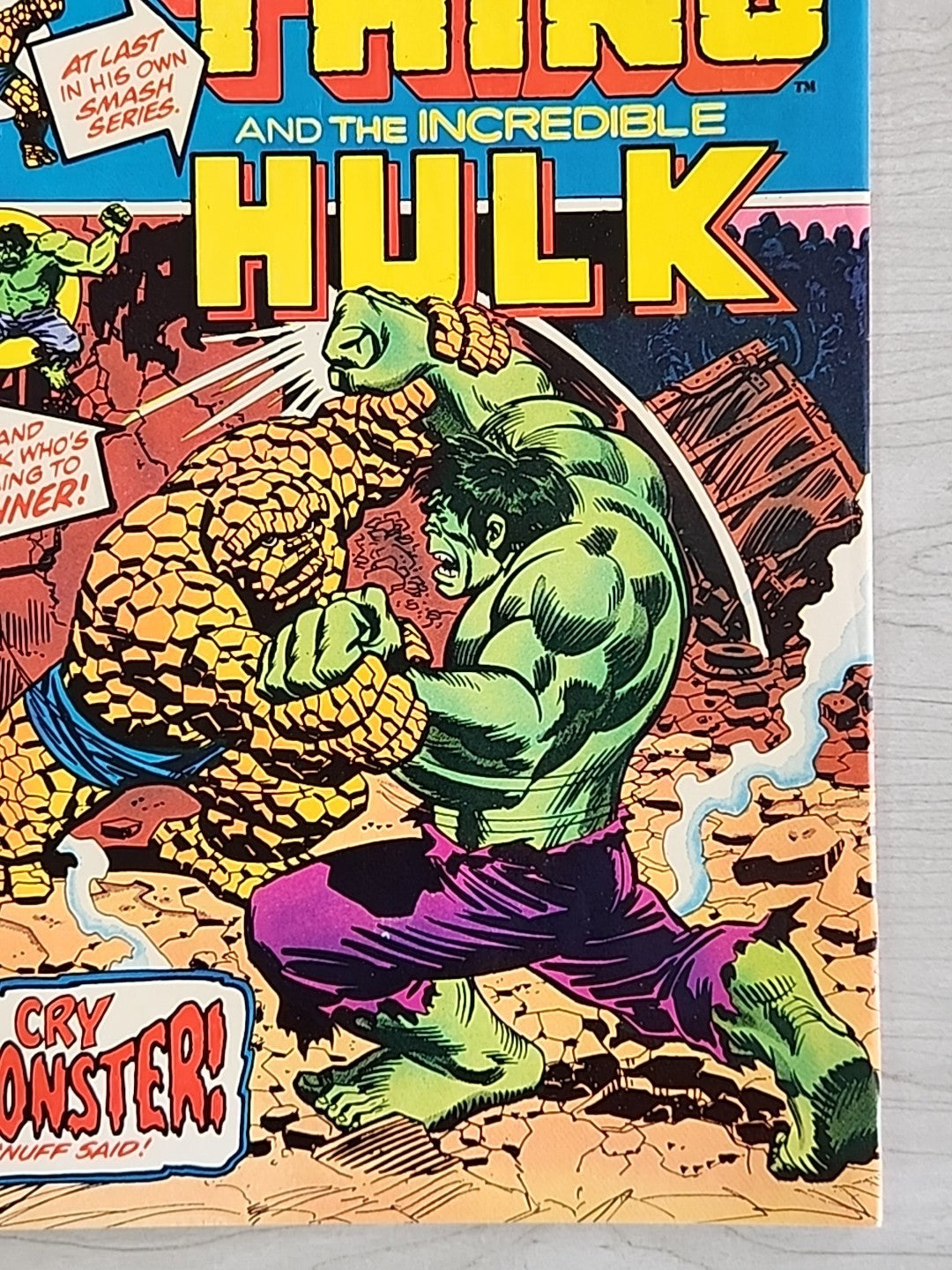 Marvel Feature 11 Thing vs. Hulk Marvel Comics 1973 Bronze Age Key 1st Solo App