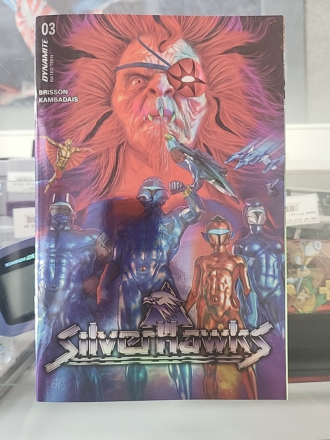 SILVERHAWKS #3 CVR H & CVR I VIRGIN FOIL MARK SPEARS Dynamite Lot Of 2