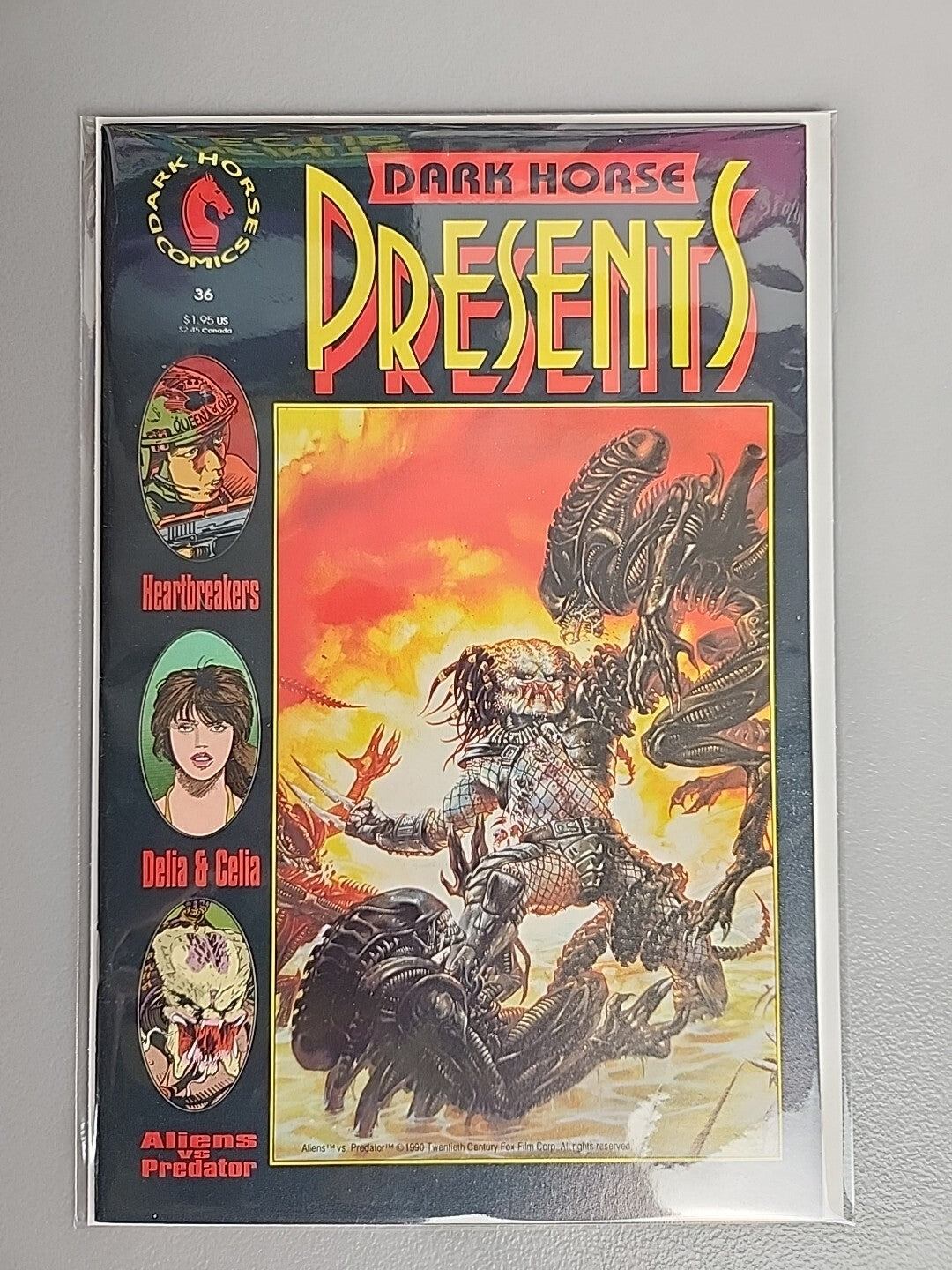 Dark Horse Presents #36 1st Aliens Vs Predator (1990 Dark Horse) Variants A & B