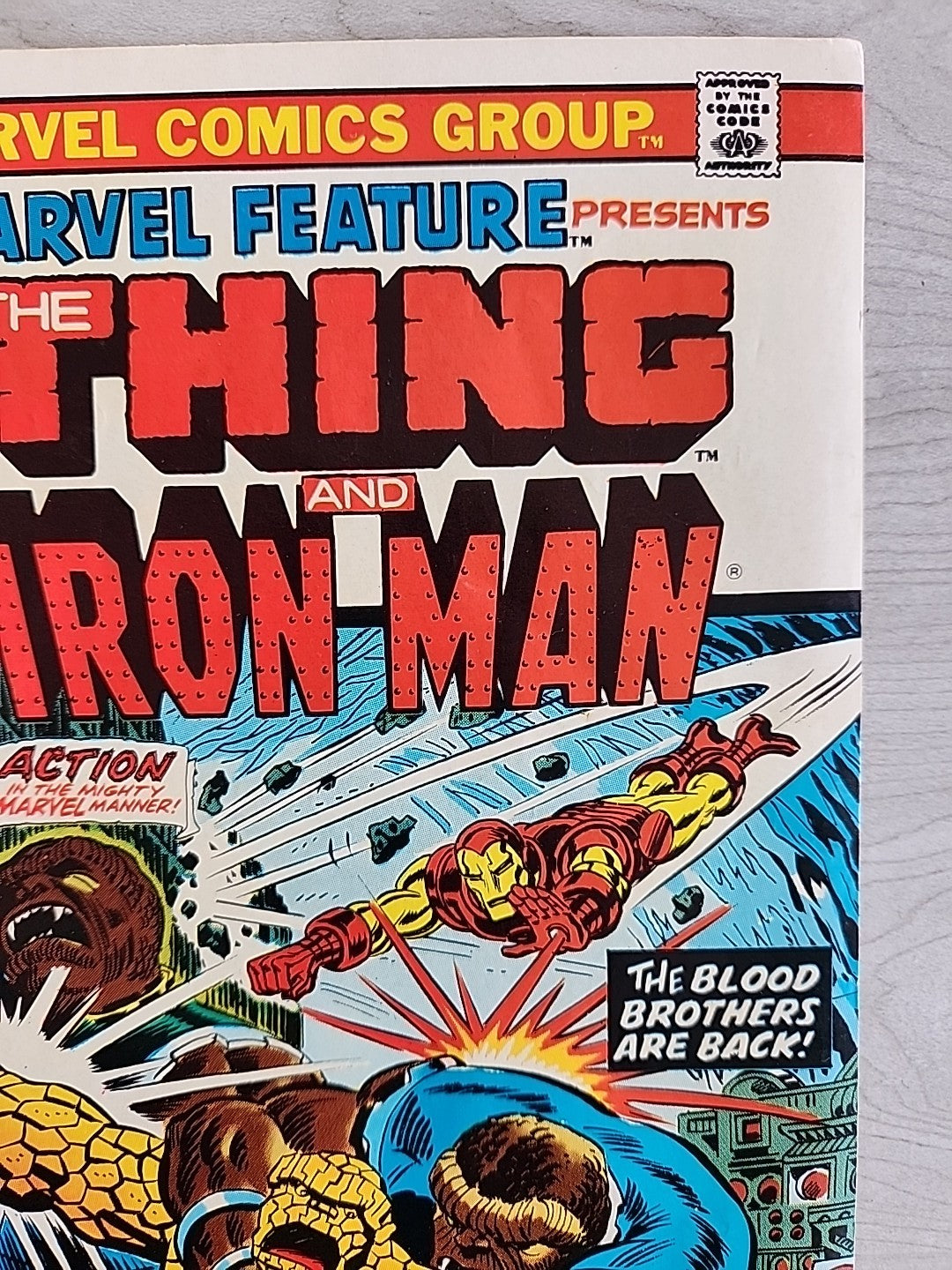 Marvel Feature Presents #12 (1973) The Thing & Iron Man Marvel Comics Thanos
