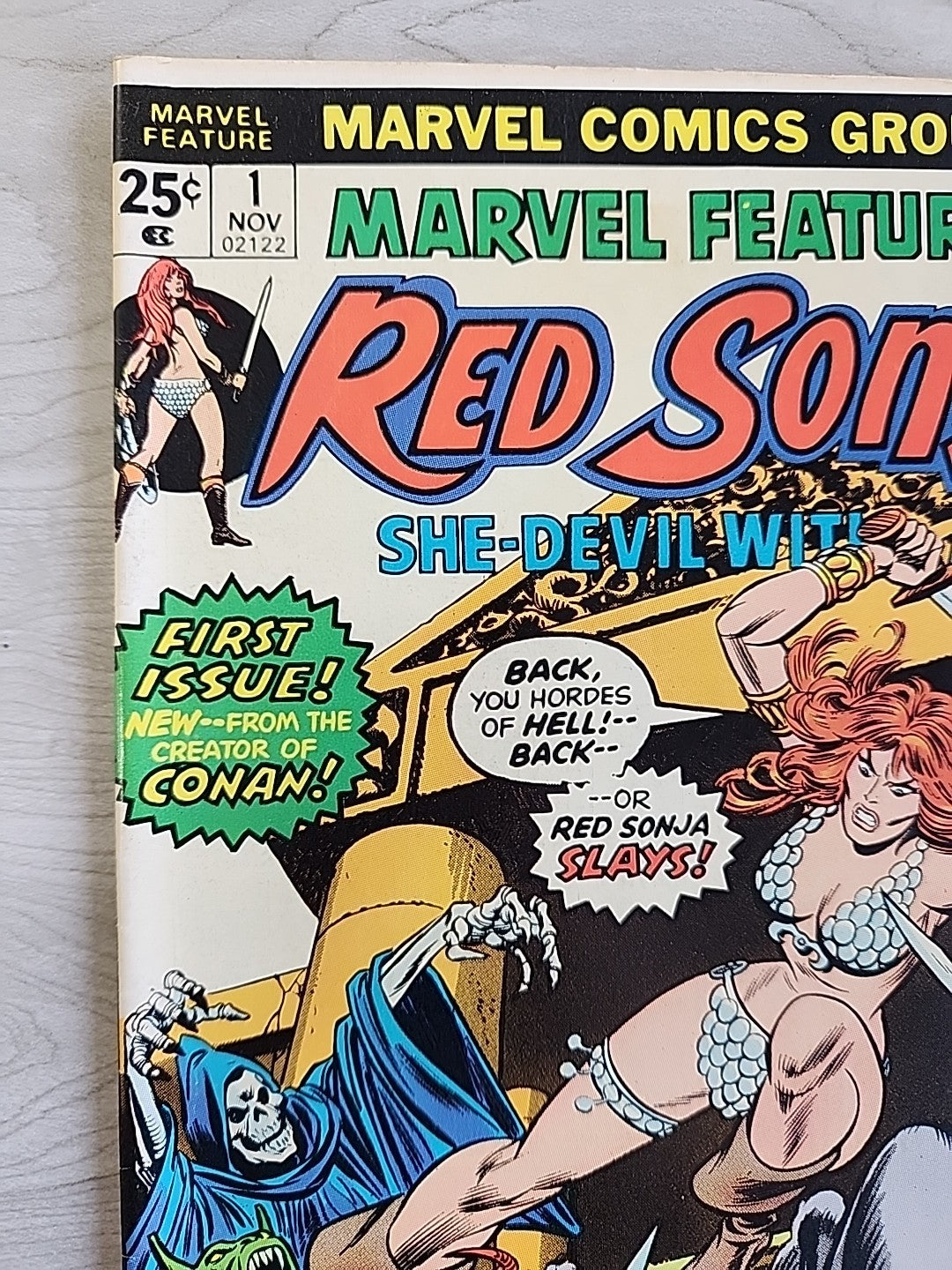 Marvel Feature 1-7 COMPLETE Series Frank Thorne Red Sonja 1 2 3 4 5 6 7 Conan