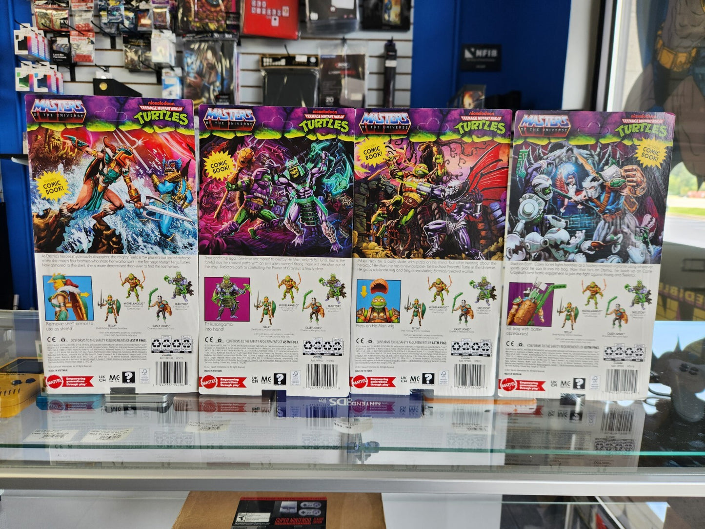 MOTU Origins TURTLES OF GRAYSKULL TMNT Wave 3 NEW Unpunched (Set of 4) Casey