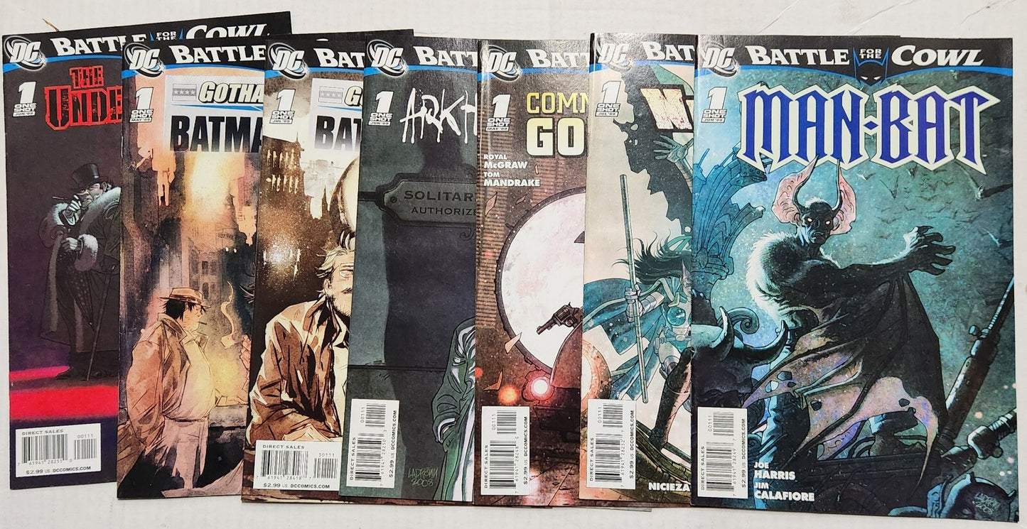 Batman: Battle For The Cowl 2009 #1-3 Plus Tie-in One Shots VF/NM 16 Book Lot DC