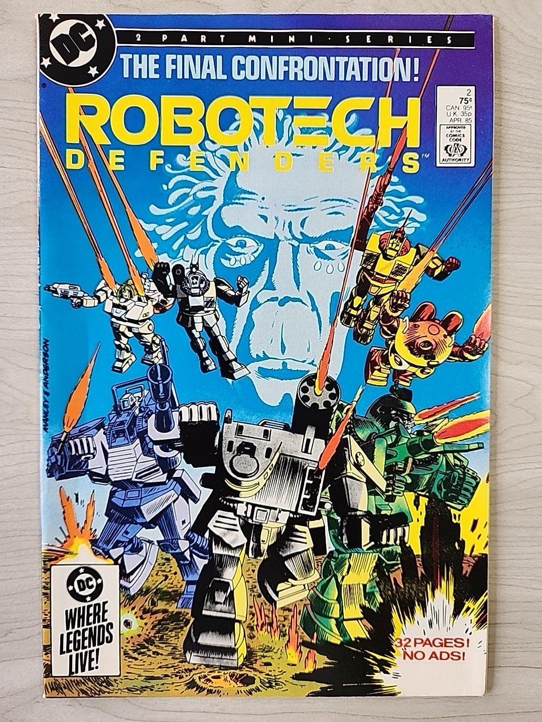 DC Comics Robotech Defenders Complete Set Lot # 1 January 1985 & 2 April 1985