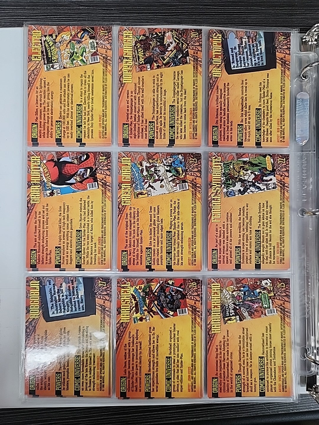 1995 Fleer Ultra Spider-Man: Complete Base Set w/ All Inserts 185 Cards