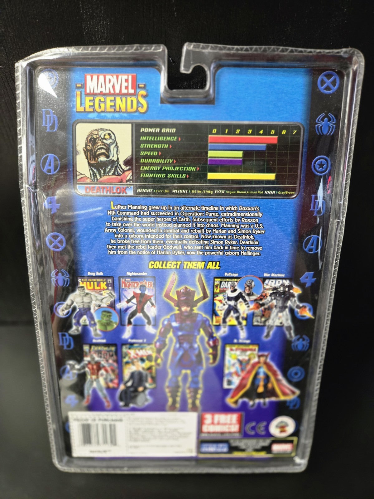 Marvel Legends Deathlok Action Figure BAF Galactus Series NIB Toy Biz 2005