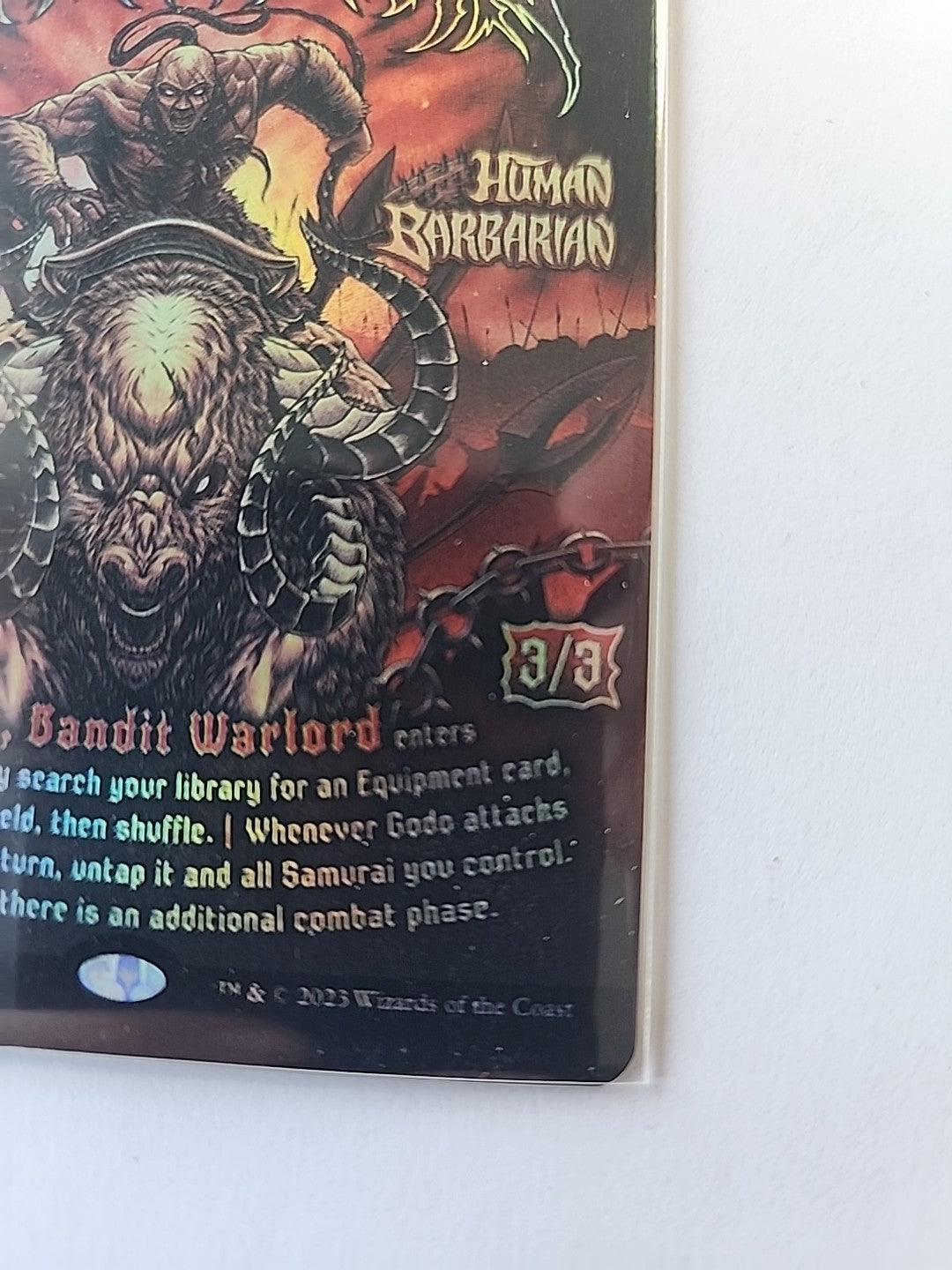 MTG Godo, Bandit Warlord Secret Lair Drop Rare Poster Foil # 1200 English