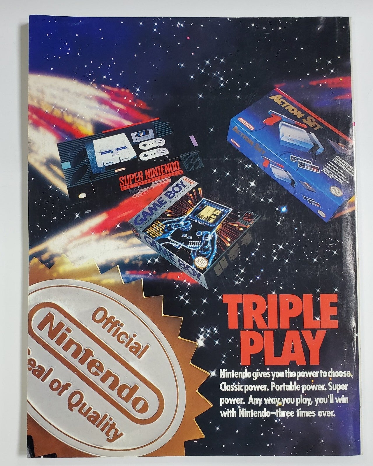 Nintendo Power #44- Mikey Mouse- Complete With Poster & Inserts